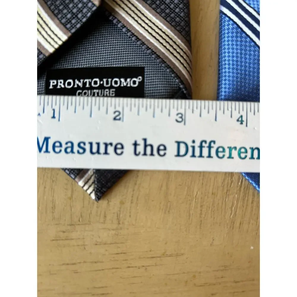 3 VTG striped Rep Ivy League Ties Academia classic business Grandpa Preppy 3”